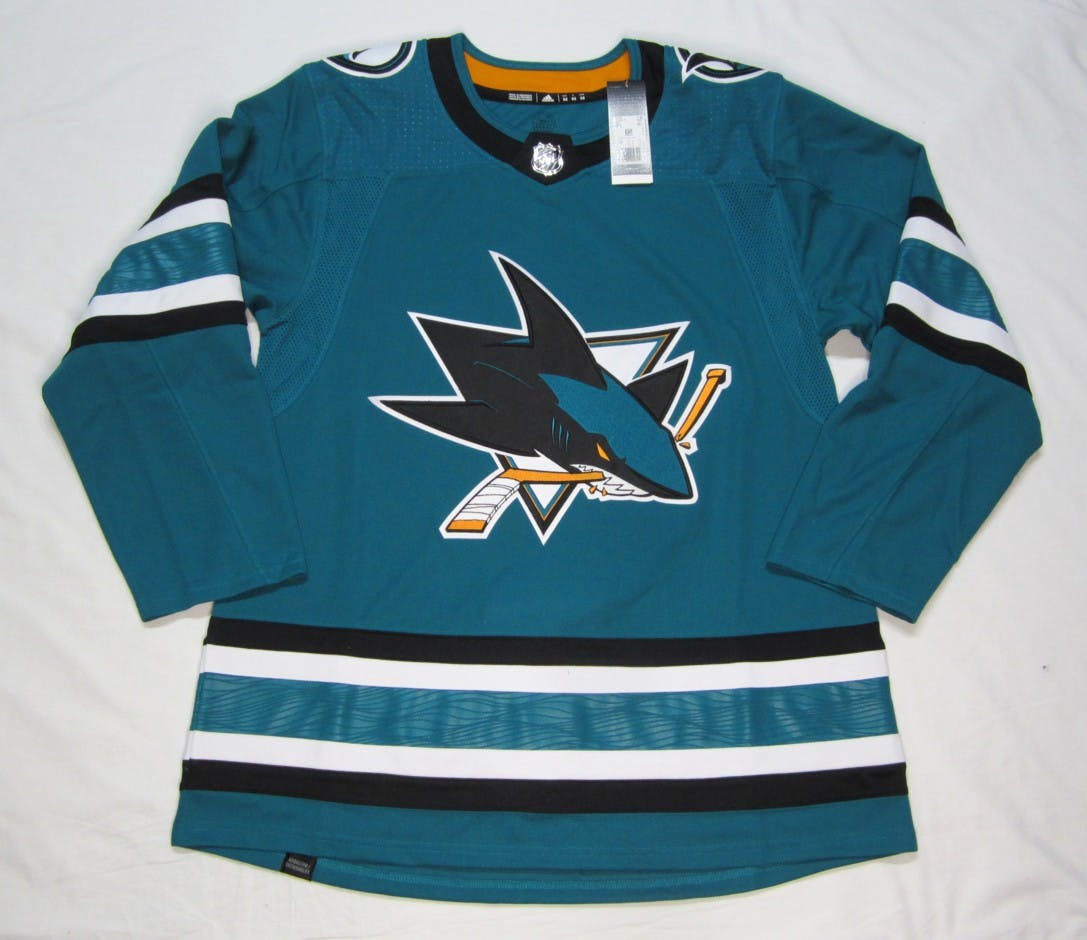 Adidas Kane San Jose Sharks Jersey Authentic NHL Hockey buy Jersey 54 Teal Home